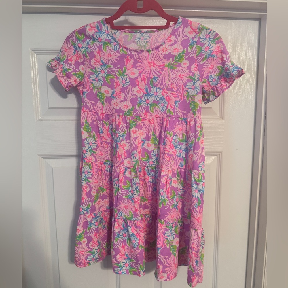 Lilly Pulitzer Pink and Green Floral Dress